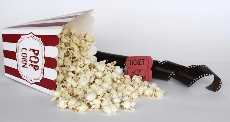 Popcorn Film Ticket Kino