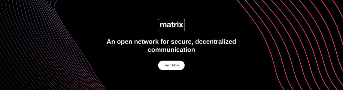 website screenshot of matrix.org