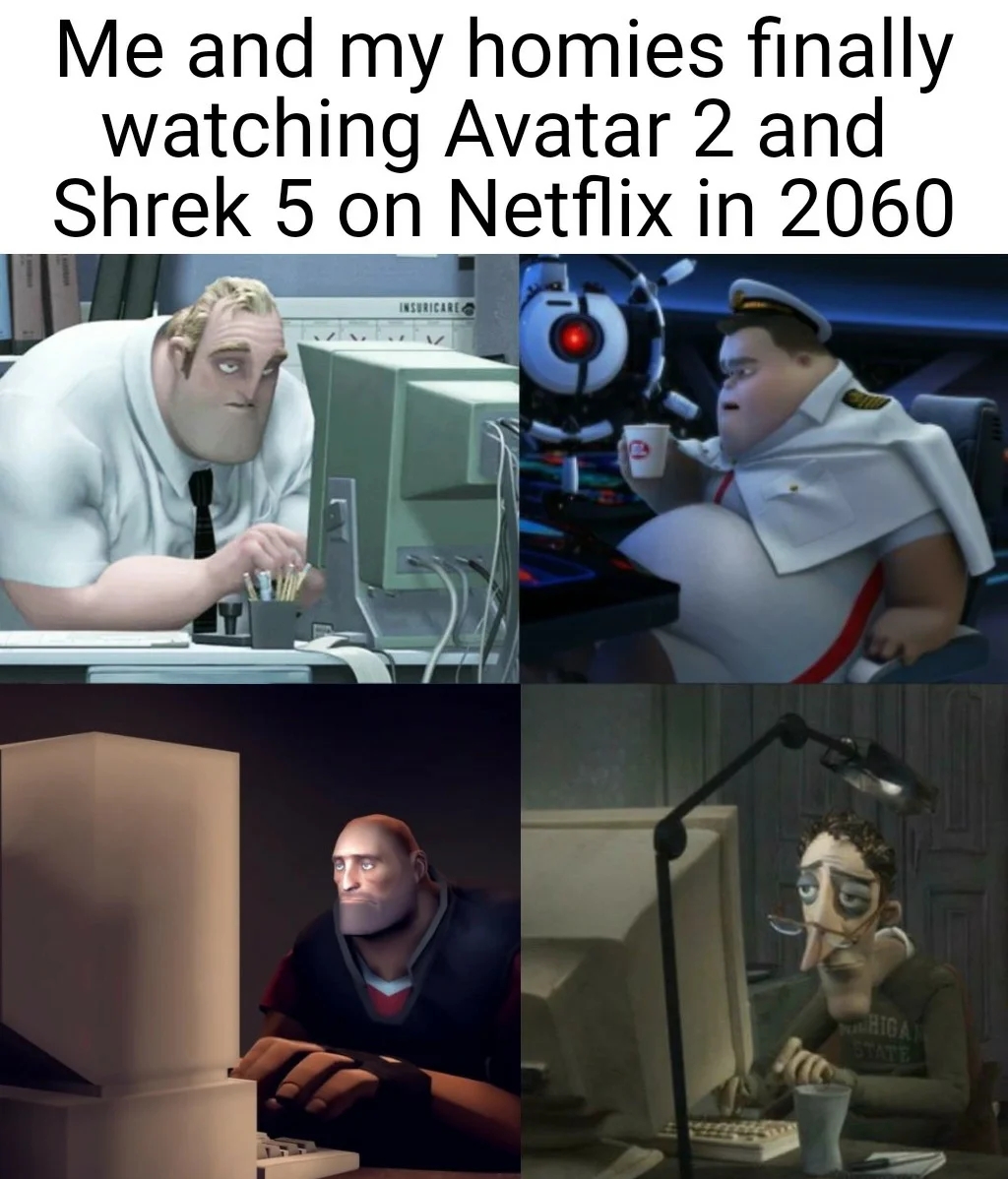 avatar 2, shreck 5, meme