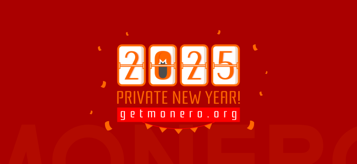 Monero, private new year