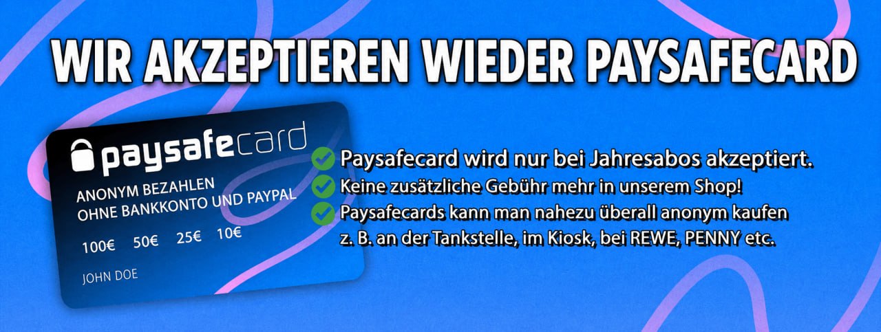 Paysafecard, illegales iptv