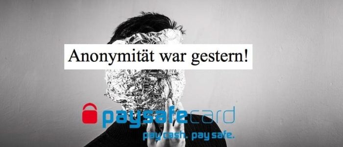 paysafecard, Anonymität