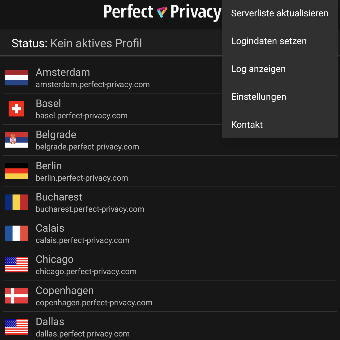 Perfect Privacy VPN-App Serverliste, VPN-Vergleich 2022