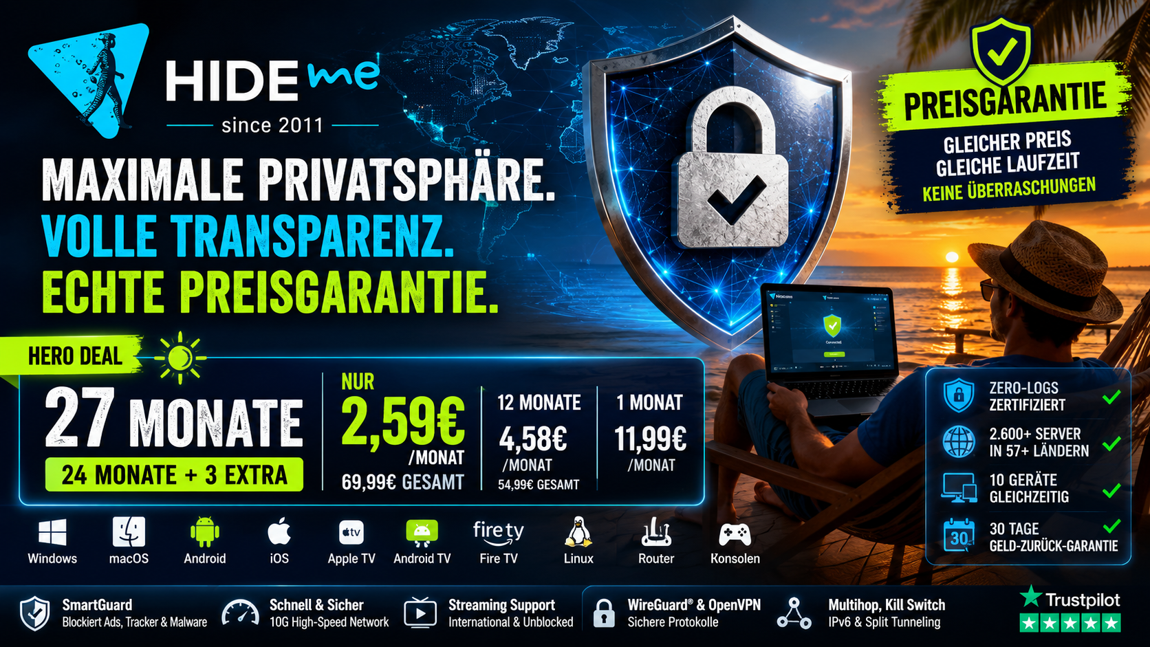 Preisgarantie, hide.me