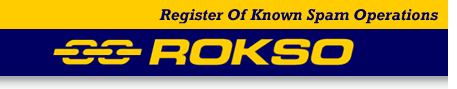 Rokso Register of Known Spam Operations