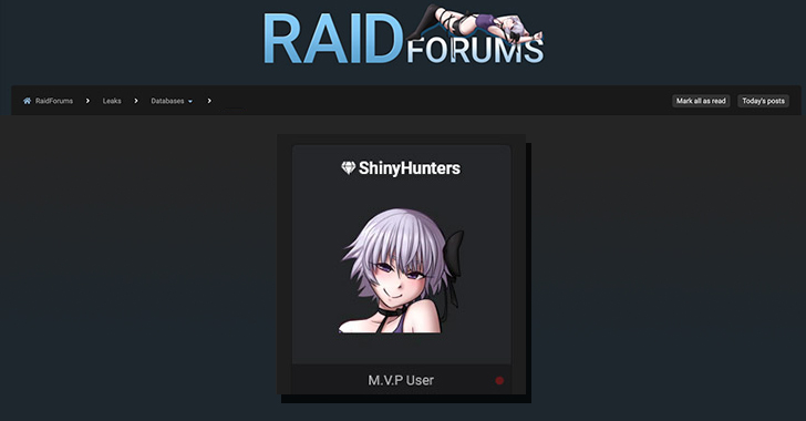 RaidForums: ShinyHunters