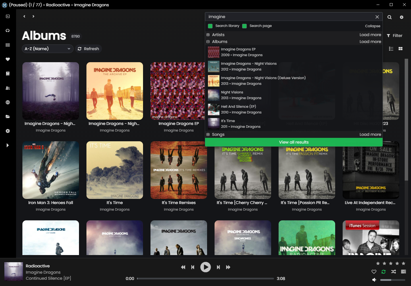 Sonixd, Player für selbst gehostete Musikserver