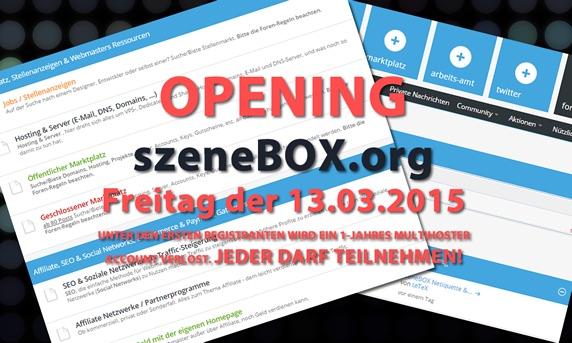 szeneBOX.org: neues Forum will verbinden statt spalten