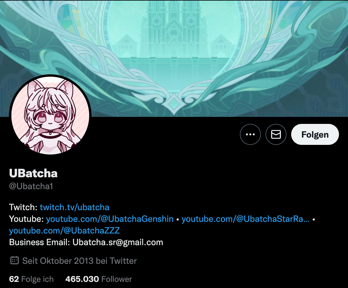 uBatcha, Twitter, Profil