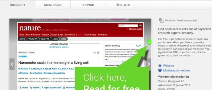 unpaywall, open access