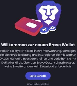 Brave Browser, Krypto, Wallet