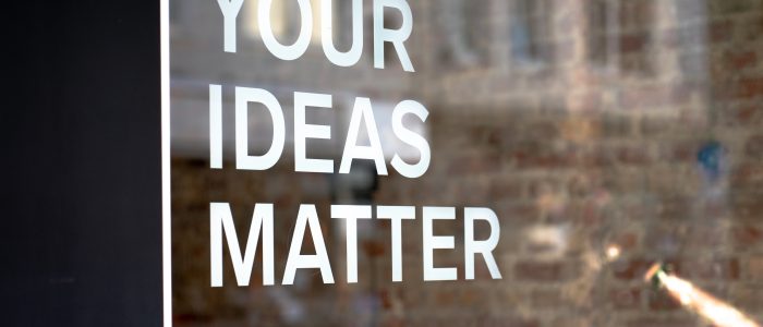 your ideas matter