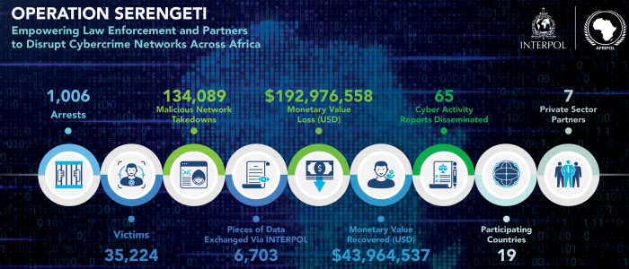 INTERPOL und AFRIPOL informieren über die Operation Serengeti.