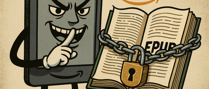 DRM in Reinform: Wenn digitale Bücher mehr Ketten tragen als Schutzmaßnahmen.