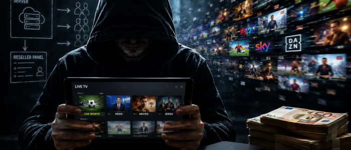 IPTV-Reseller verkauft illegale Pay-TV-Abos über ein professionelles Vertriebsnetzwerk