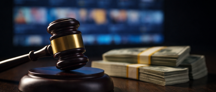 Urheberrecht trifft Streaming-Piraterie: Zivilklage mit Millionenrisiko.