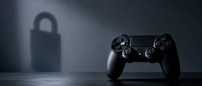 PlayStation-Controller vor dunklem Hintergrund als Symbolbild für die aktuelle PSN-Sicherheitslücke und mögliche Kontoübernahmen.