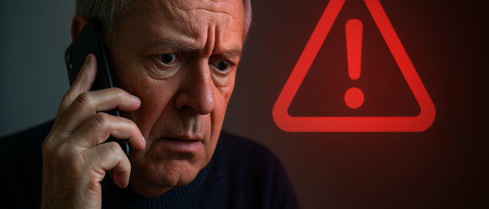 Ein scheinbar harmloser Anruf entpuppt sich als Betrugsversuch.