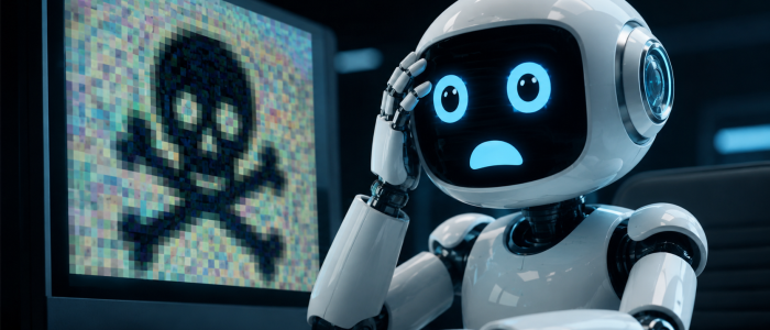 KI-Jailbreak: Überraschter Chatbot erkennt eine versteckte Bildmanipulation, die seine Sicherheitsmechanismen überlistet.