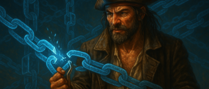 Wenn die Blockchain zum Fallstrick wird: Die Finanzketten der IPTV-Piraterie brechen auf.