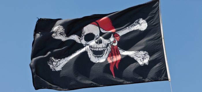 Eine Piratenfahne