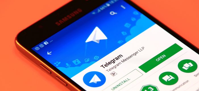 Telegram auf einem Smartphone