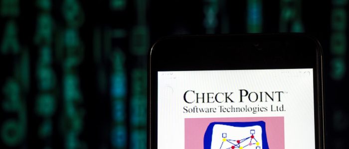 Das Check Point Software-Logo auf einem Smartphone