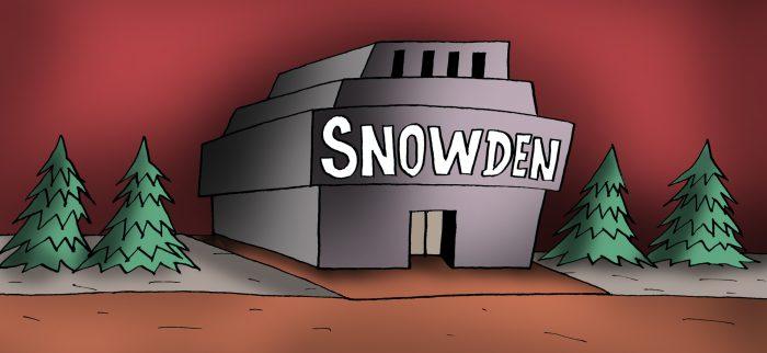 Edward Snowdens Mausoleum - eine Karikatur