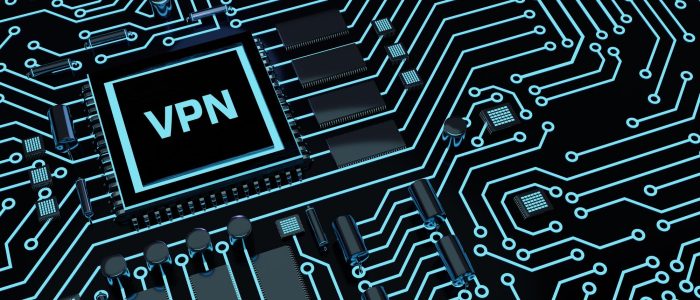 Darstellung eines VPN-Chips in einem Mainboard