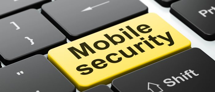 Mobile Security auf einer Tastatur