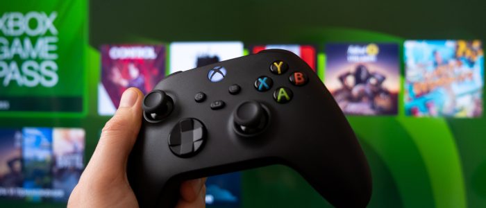 Joystick-Controller zum Spielen an der Xbox