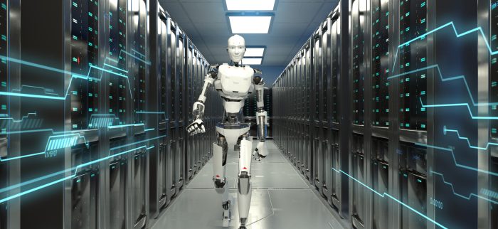 Roboterwalking in Datacenter