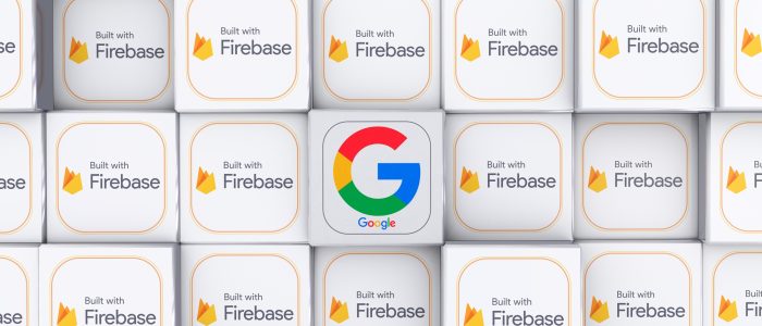 Die Logos von Firebase und Google