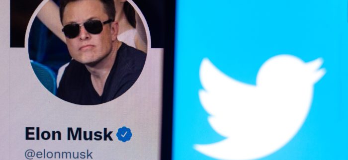 Ein altes Profilbild von Elon Musk auf Twitter