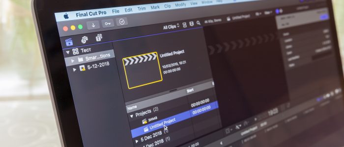 Final Cut Pro auf einem Macbook