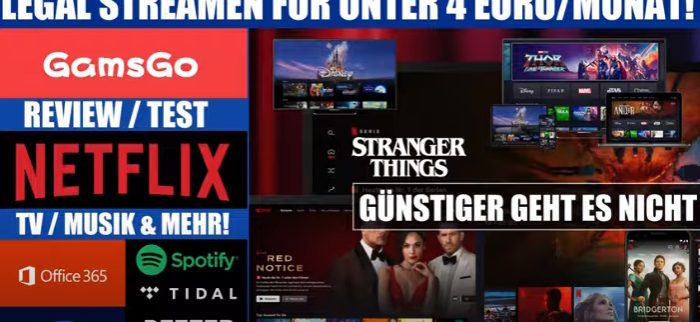 Sharen von Netflix/Spotify mit gamsgo ist rechtlich umstritten.