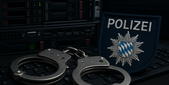 Digitale Handschellen: Bayerische Cybercrime-Einheit sichert Server, Kryptos und Verdächtige bei Großrazzia gegen IPTV-Profis.