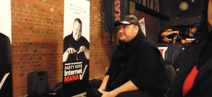 Kim Dotcom, Internet Mana Party am 03.10.2014.