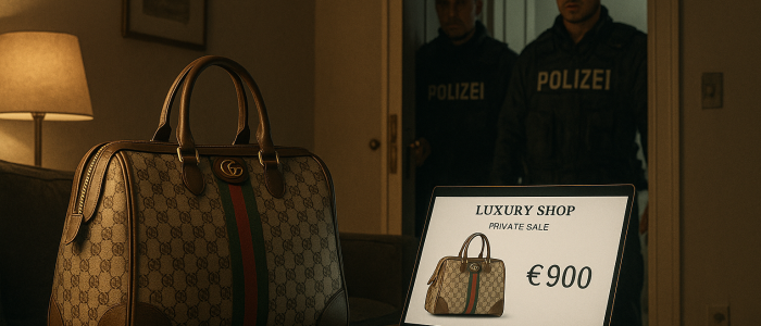 Ein Klick, ein Deal, ein Albtraum: Hausdurchsuchung nach Gucci-Deal – wenn Fake-Luxus realen Ärger bringt.