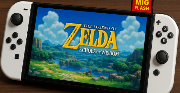 Zelda per Flash-Cart: Der MIG Flash V2 macht’s möglich – zumindest für Switch-1-ROMs auf neuer Hardware.