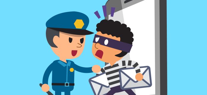Ein Cyberkrimineller mit zwei Mails von der Polizei erwischt