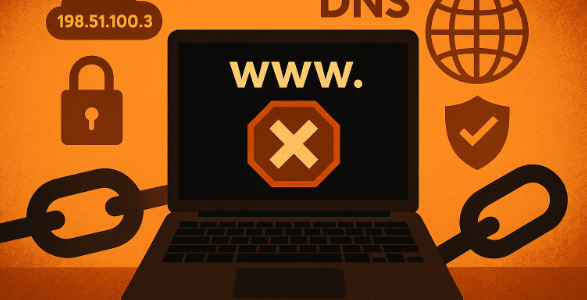 Digitale Blockade: DNS-Sperren unterbrechen gezielt den Zugriff auf Webseiten – ein Werkzeug zwischen Urheberrechtsschutz und Zensurdebatte.