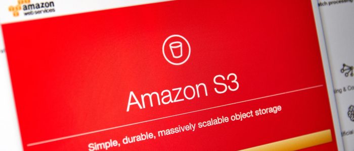 Webseite von Amazon Web Services, über die S3-Buckets bereitgestellt werden