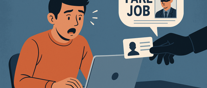 Job-Scamming online: Bewerber ahnen oft zu spät, dass sie in eine Falle getappt sind.