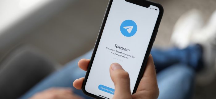 Telegram-App auf einem Smartphone