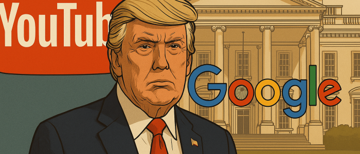 Trump verwandelt die YouTube-Sperre in ein Prestigeprojekt im Weißen Haus.