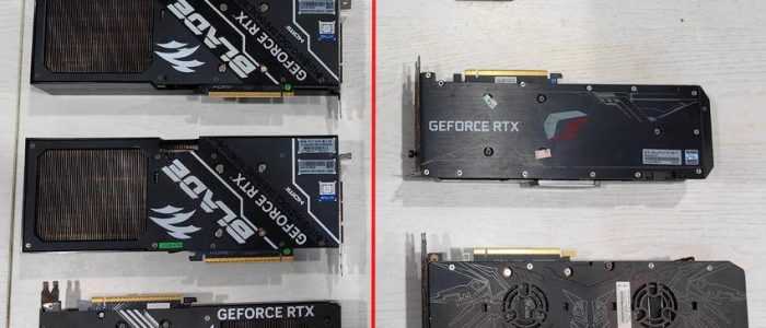 RTX 5080 gestohlen: Bild zeigt RTX 5080 und RTX 3060 aus dem Grafikkarten-Diebstahl in einem chinesischen E-Sport-Hotel