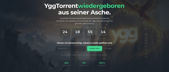 Yggtorrent, Comeback