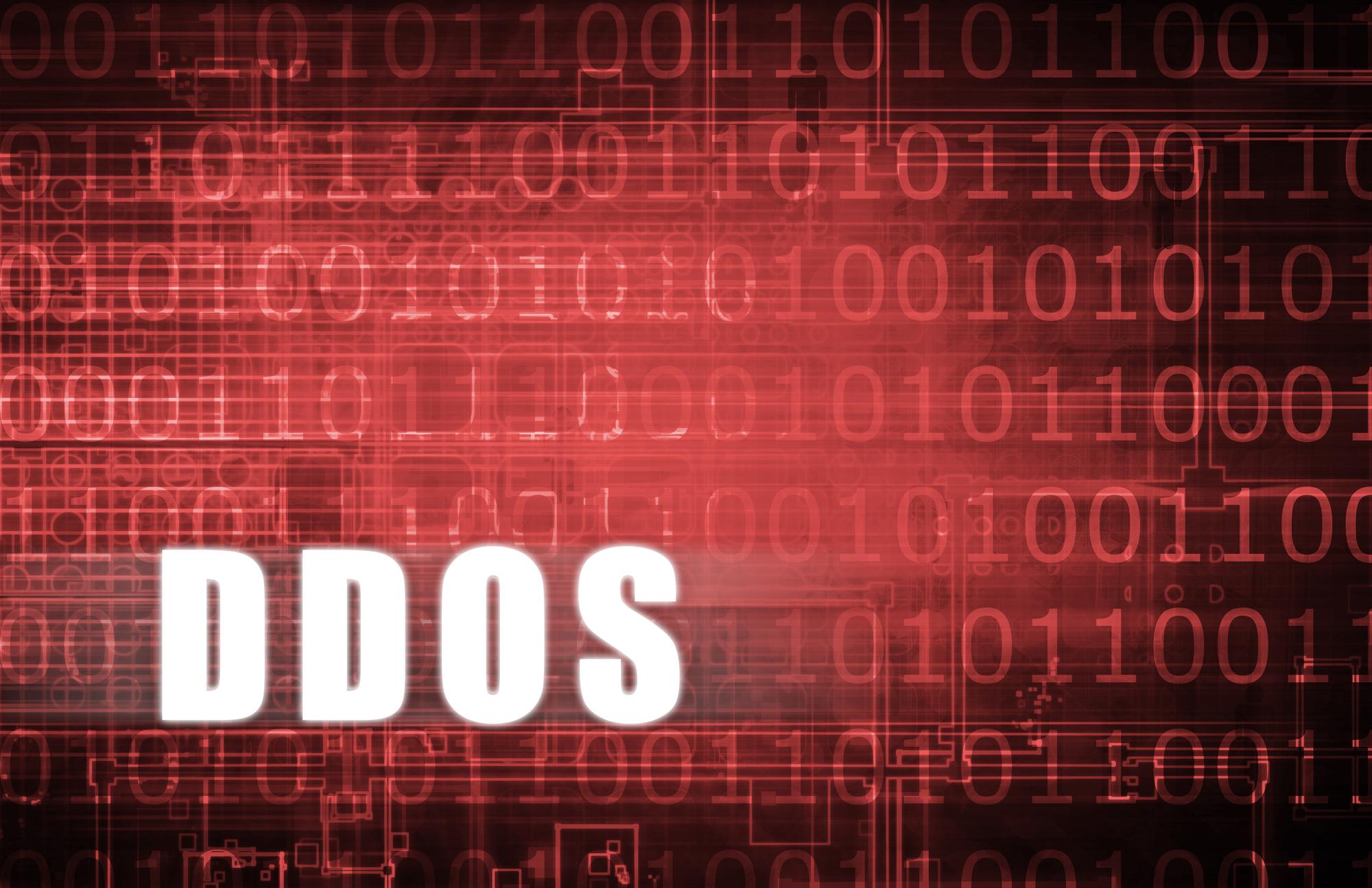 Digitale binäre DDoS-Angriff - eine binäre Warnung