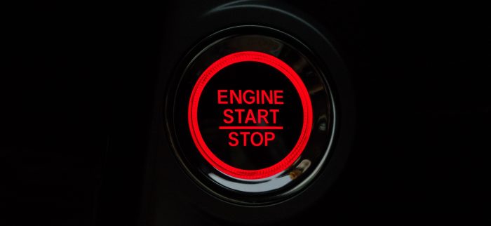 push the button, start the engine